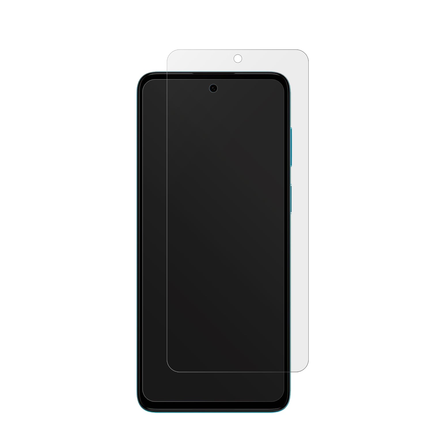 MotorolaMoto G22 mit aufgebrachter dipos Displayschutzfolie, die lästige Fingerabdrücke minimiert