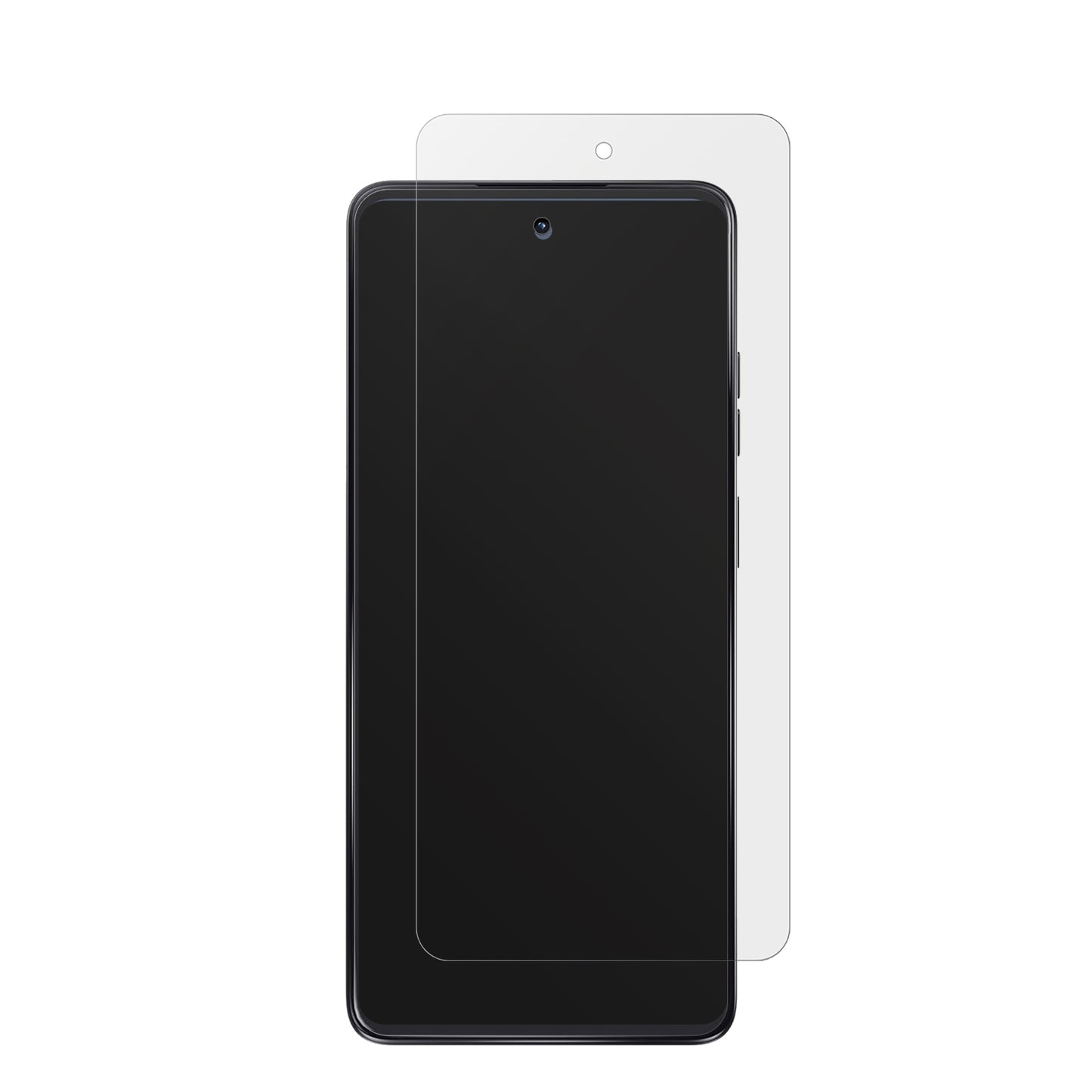 MotorolaMoto G24 mit aufgebrachter dipos Displayschutzfolie, die lästige Fingerabdrücke minimiert