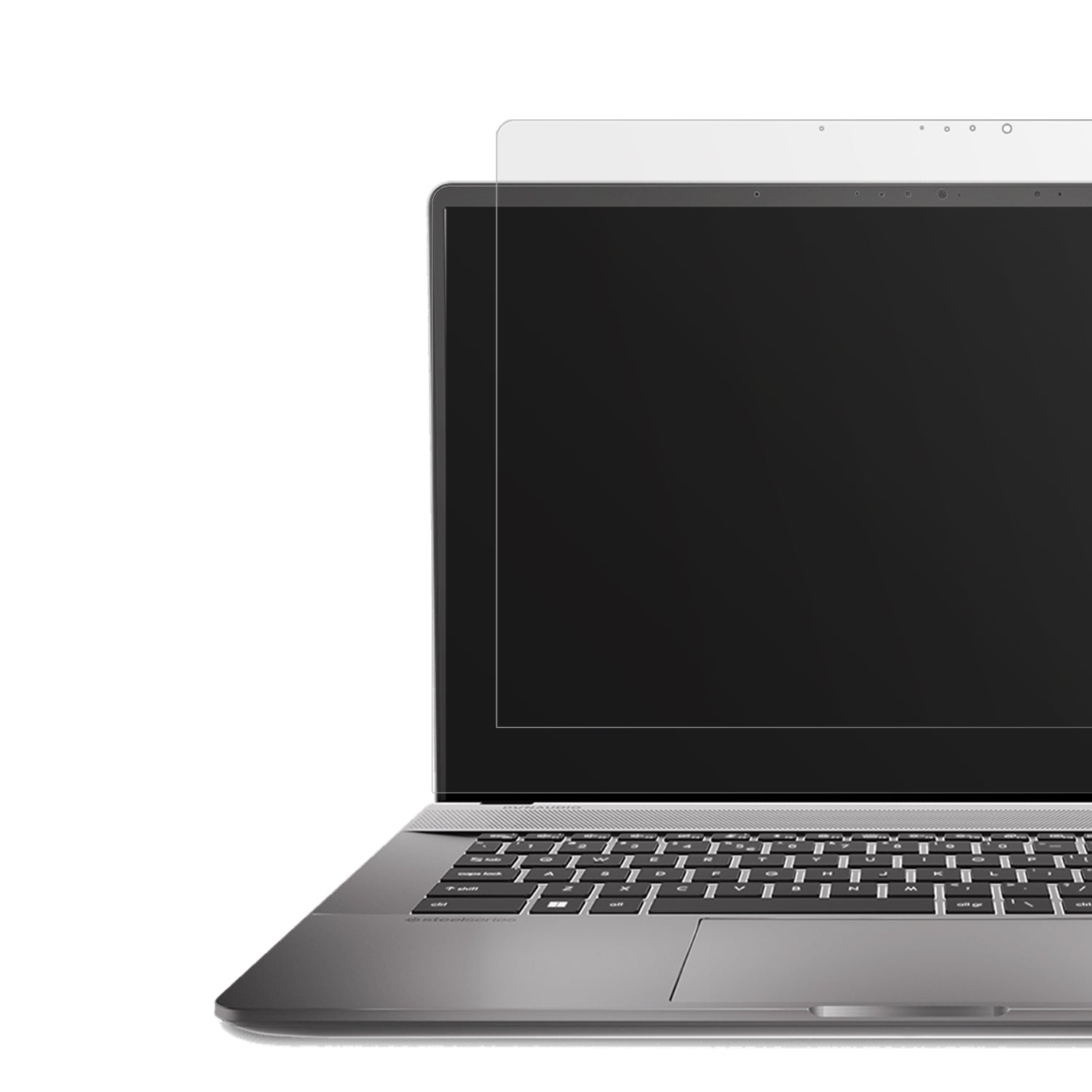 MSICreator Z17 HX Studio mit aufgebrachter dipos Displayschutzfolie, die lästige Fingerabdrücke minimiert