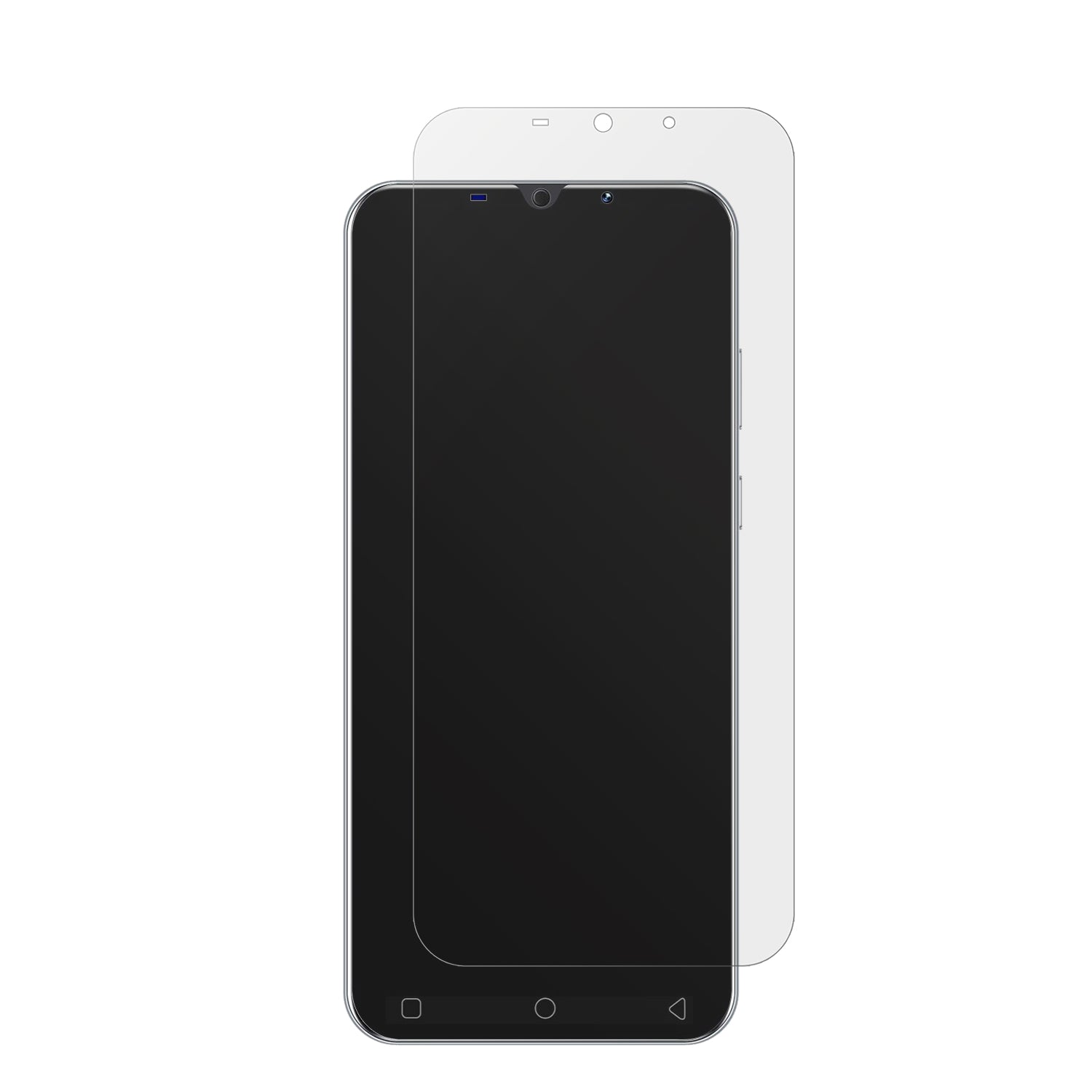 MTGudSmartphone mit aufgebrachter dipos Displayschutzfolie, die lästige Fingerabdrücke minimiert