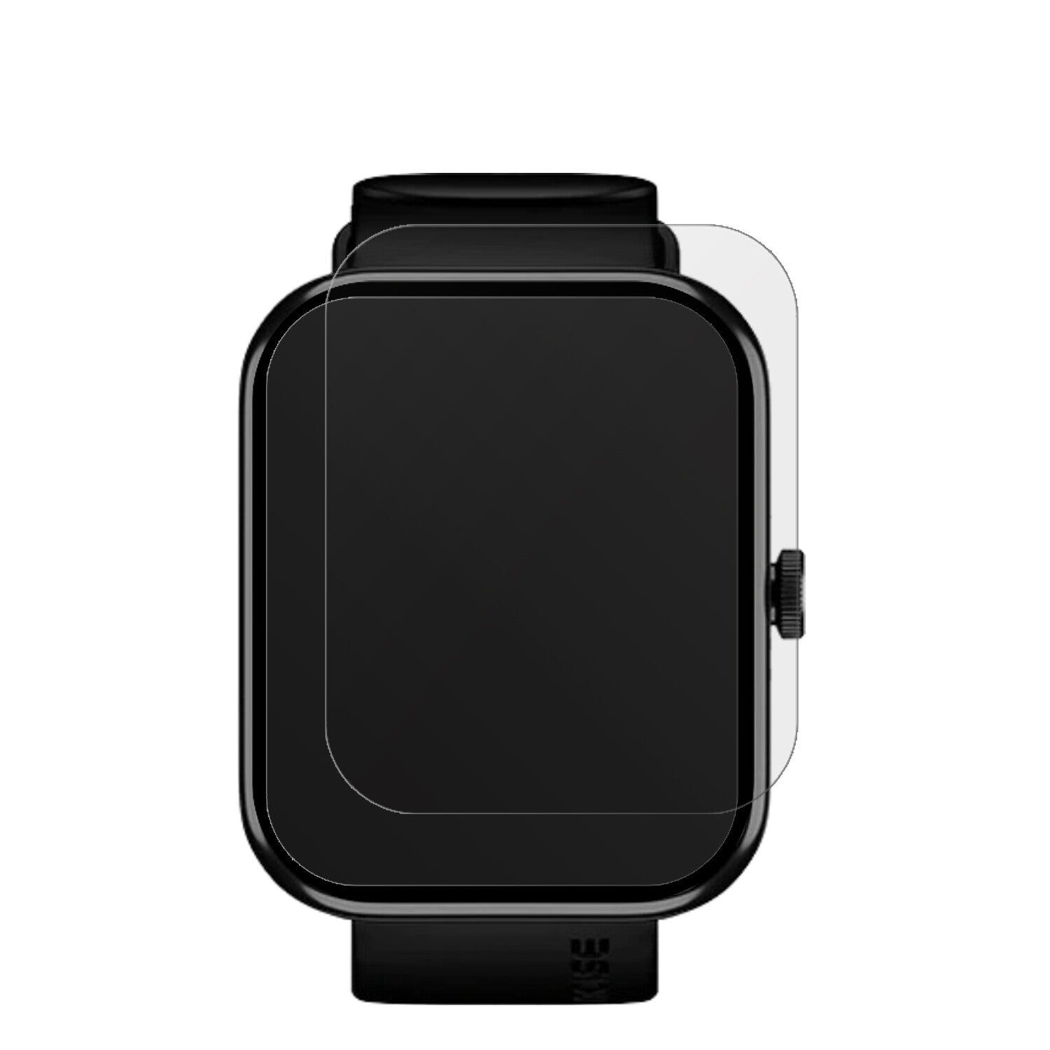 NoiseColorFit Pulse 2 Max mit aufgebrachter dipos Displayschutzfolie, die lästige Fingerabdrücke minimiert