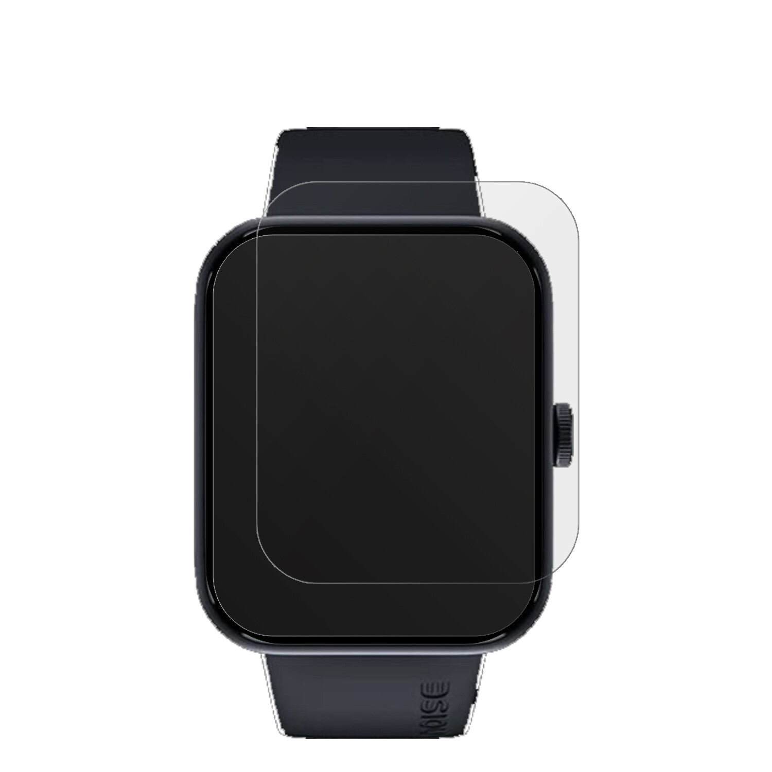 NoiseColorFit Pulse Go Buzz mit aufgebrachter dipos Displayschutzfolie, die lästige Fingerabdrücke minimiert