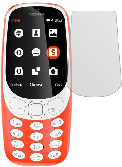 Nokia3310 mit aufgebrachter dipos Displayschutzfolie, die lästige Fingerabdrücke minimiert