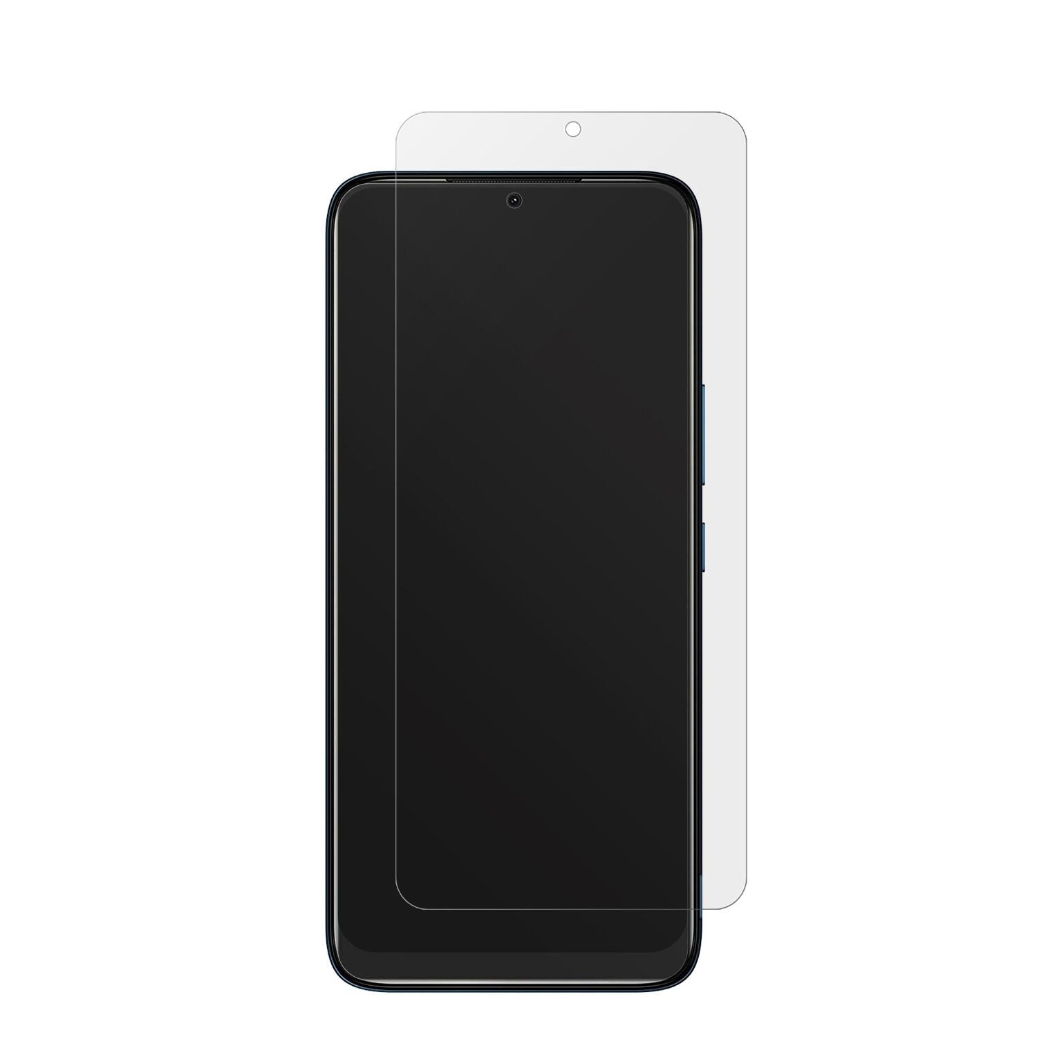 NokiaC12 mit aufgebrachter dipos Displayschutzfolie, die lästige Fingerabdrücke minimiert