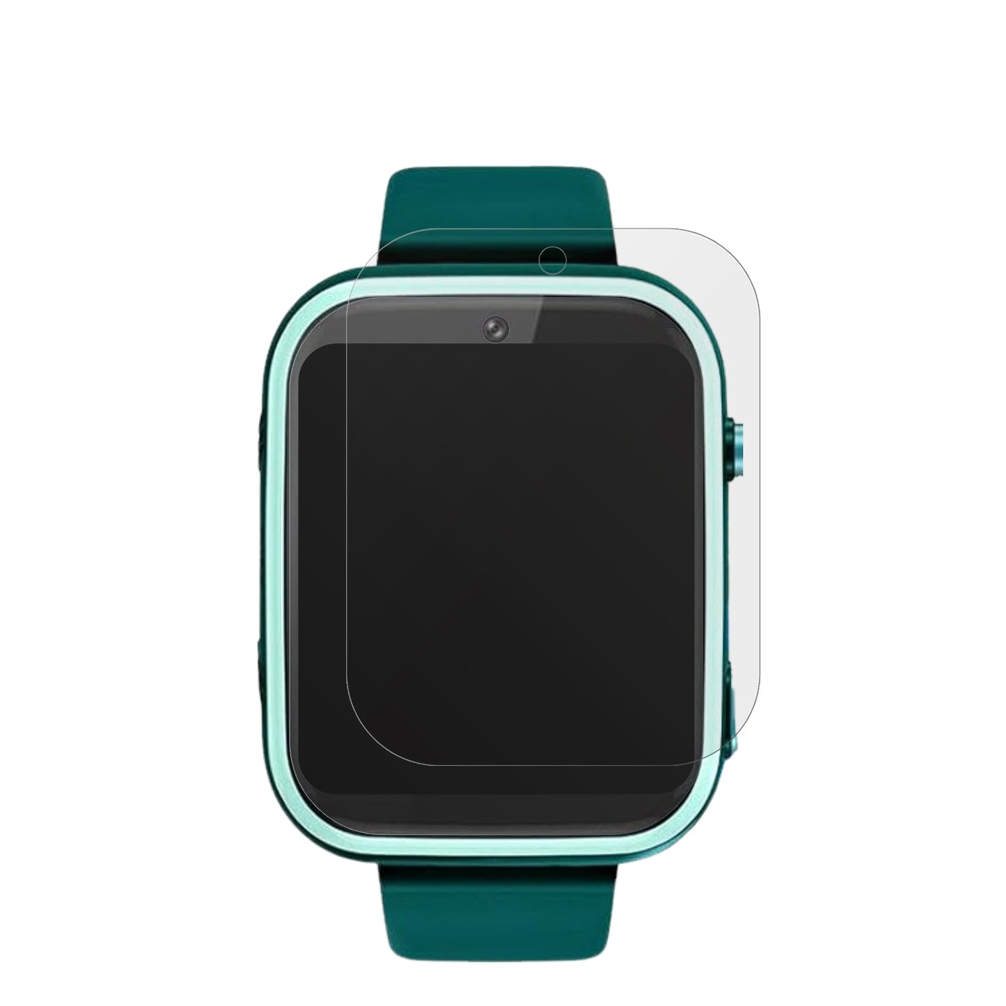 OkyukT45 Smartwatch Kinder mit aufgebrachter dipos Displayschutzfolie, die lästige Fingerabdrücke minimiert