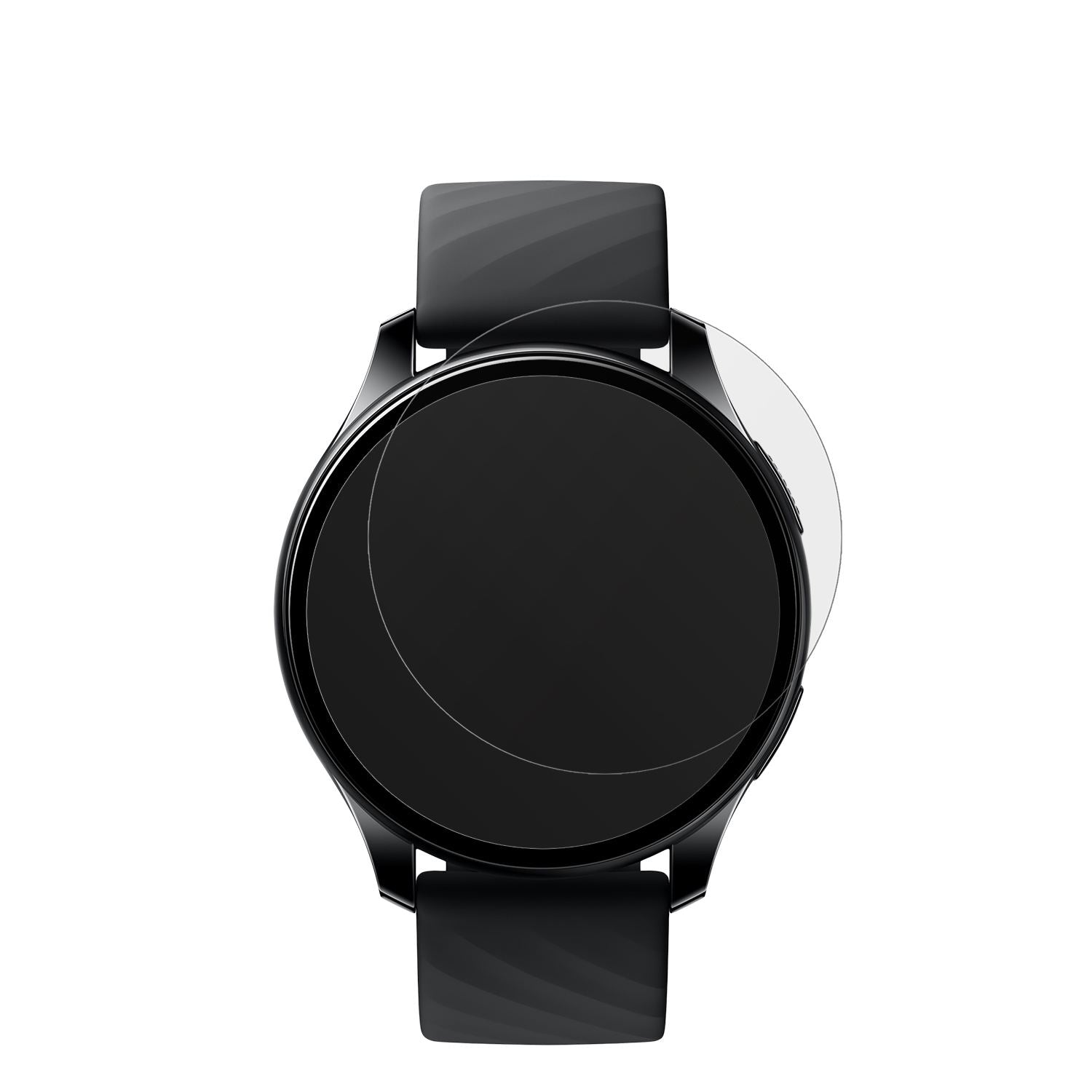 OnePlusNord Smartwatch mit aufgebrachter dipos Displayschutzfolie, die lästige Fingerabdrücke minimiert