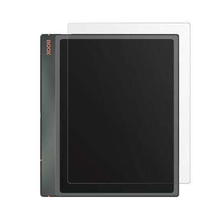 OnyxBoox Note Air3 mit aufgebrachter dipos Displayschutzfolie, die lästige Fingerabdrücke minimiert