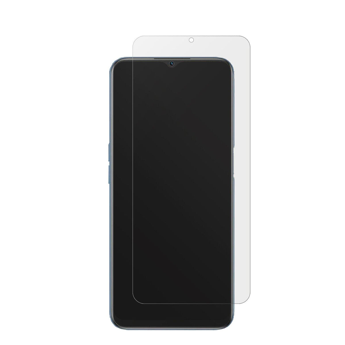 OPPOA16 mit aufgebrachter dipos Displayschutzfolie, die lästige Fingerabdrücke minimiert