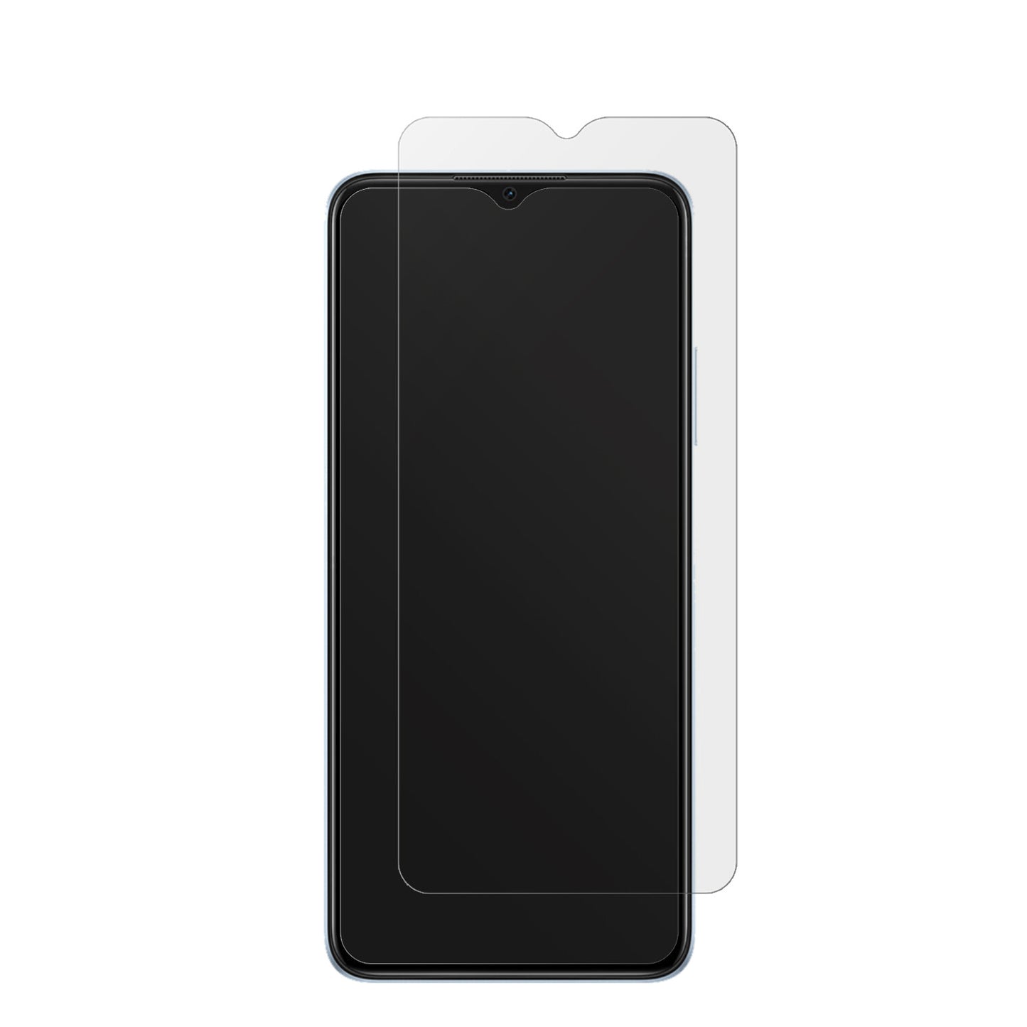 OPPOA17 mit aufgebrachter dipos Displayschutzfolie, die lästige Fingerabdrücke minimiert