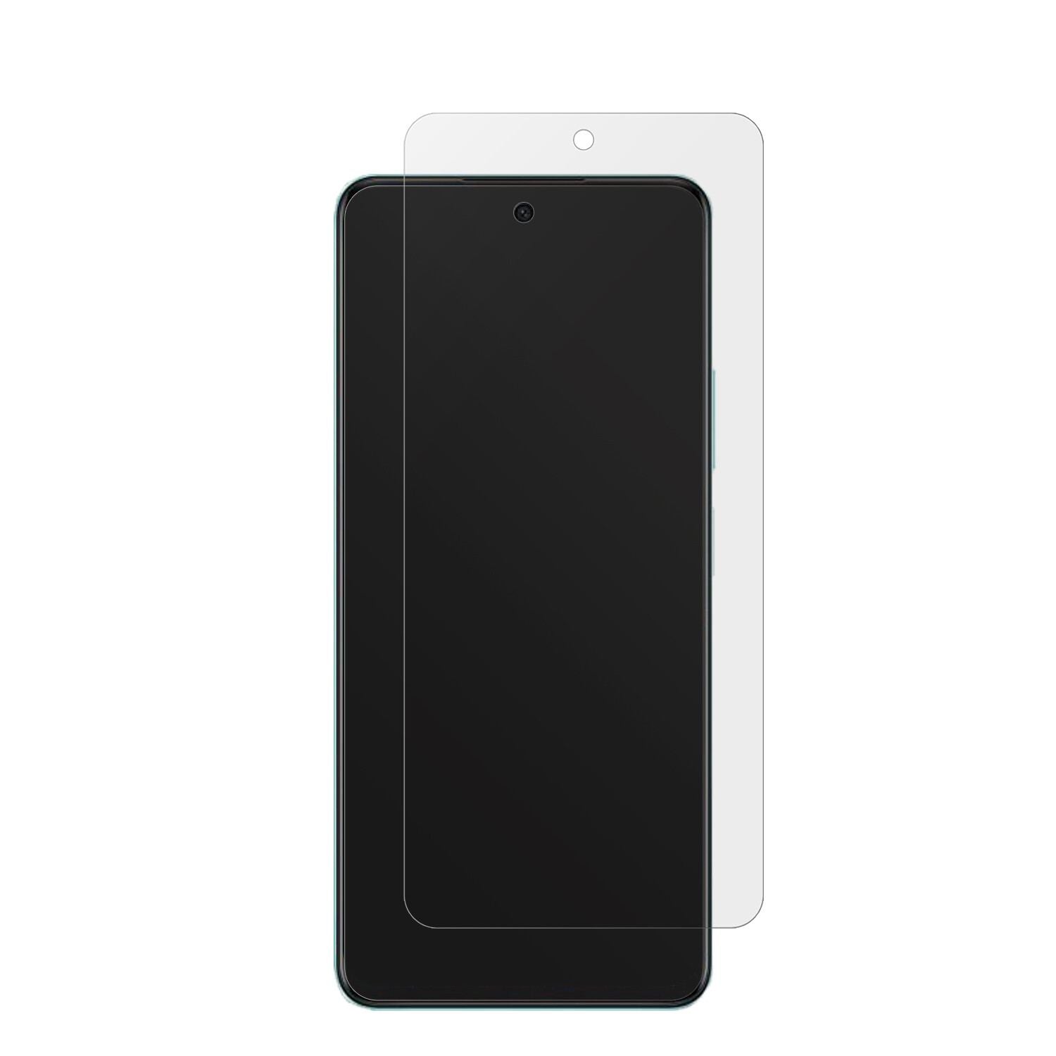 OppoA2 mit aufgebrachter dipos Displayschutzfolie, die lästige Fingerabdrücke minimiert