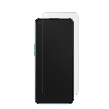 OppoA55s 5G Japan mit aufgebrachter dipos Displayschutzfolie, die lästige Fingerabdrücke minimiert