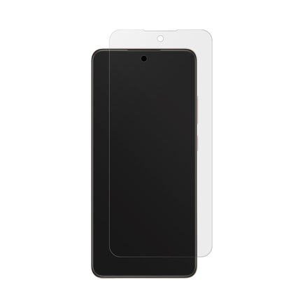 OppoReno 12FS 5G mit aufgebrachter dipos Displayschutzfolie, die lästige Fingerabdrücke minimiert