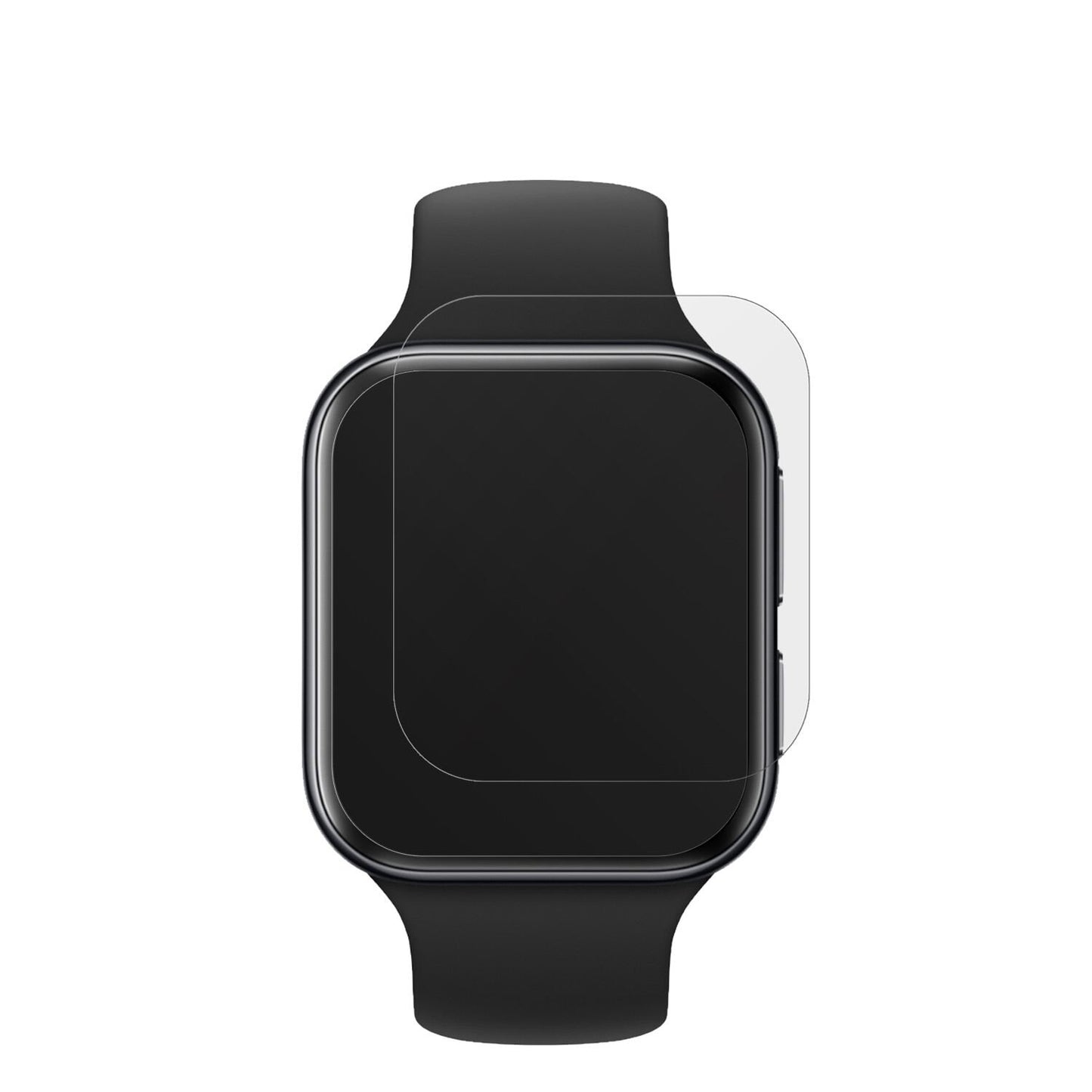 OPPOWatch 3 mit aufgebrachter dipos Displayschutzfolie, die lästige Fingerabdrücke minimiert
