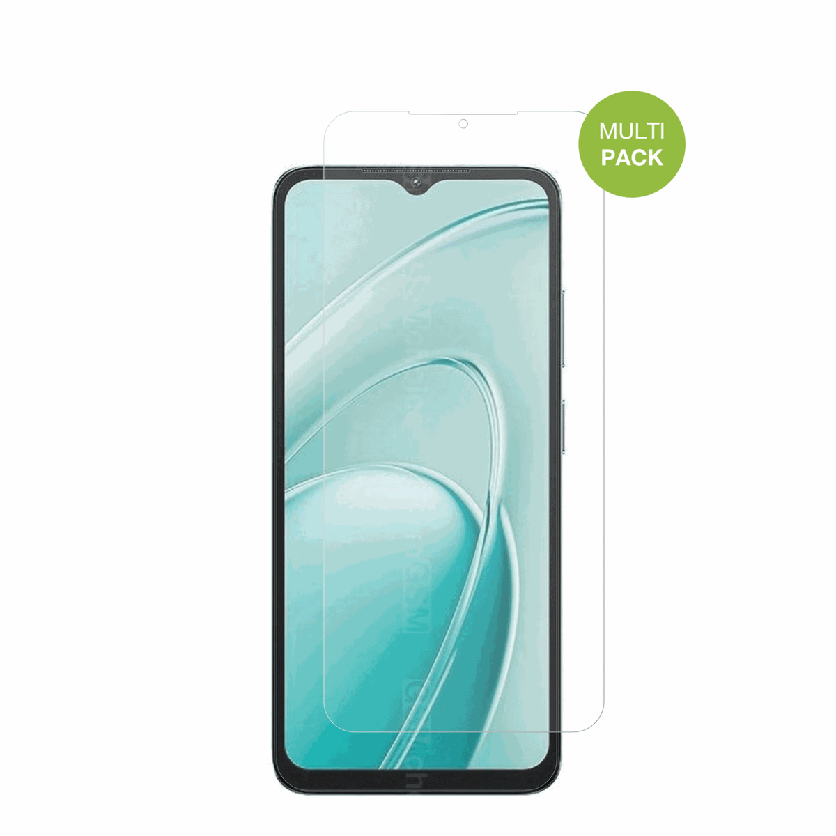 OukitelC7 mit aufgebrachter dipos Displayschutzfolie, die l�stige Fingerabdr�cke minimiert