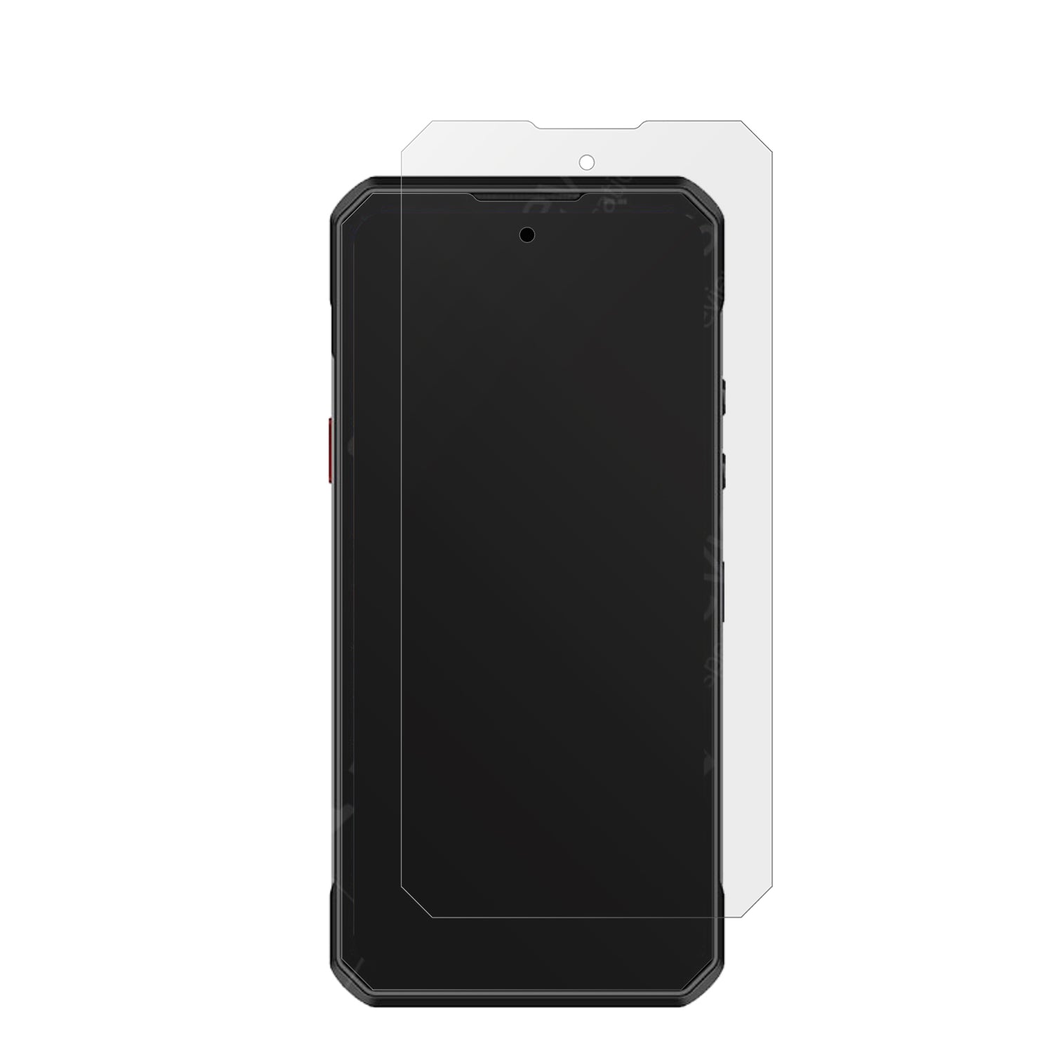OukitelWP60 mit aufgebrachter dipos Displayschutzfolie, die lästige Fingerabdrücke minimiert