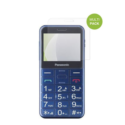 PanasonicKX-TU155 mit aufgebrachter dipos Displayschutzfolie, die lästige Fingerabdrücke minimiert