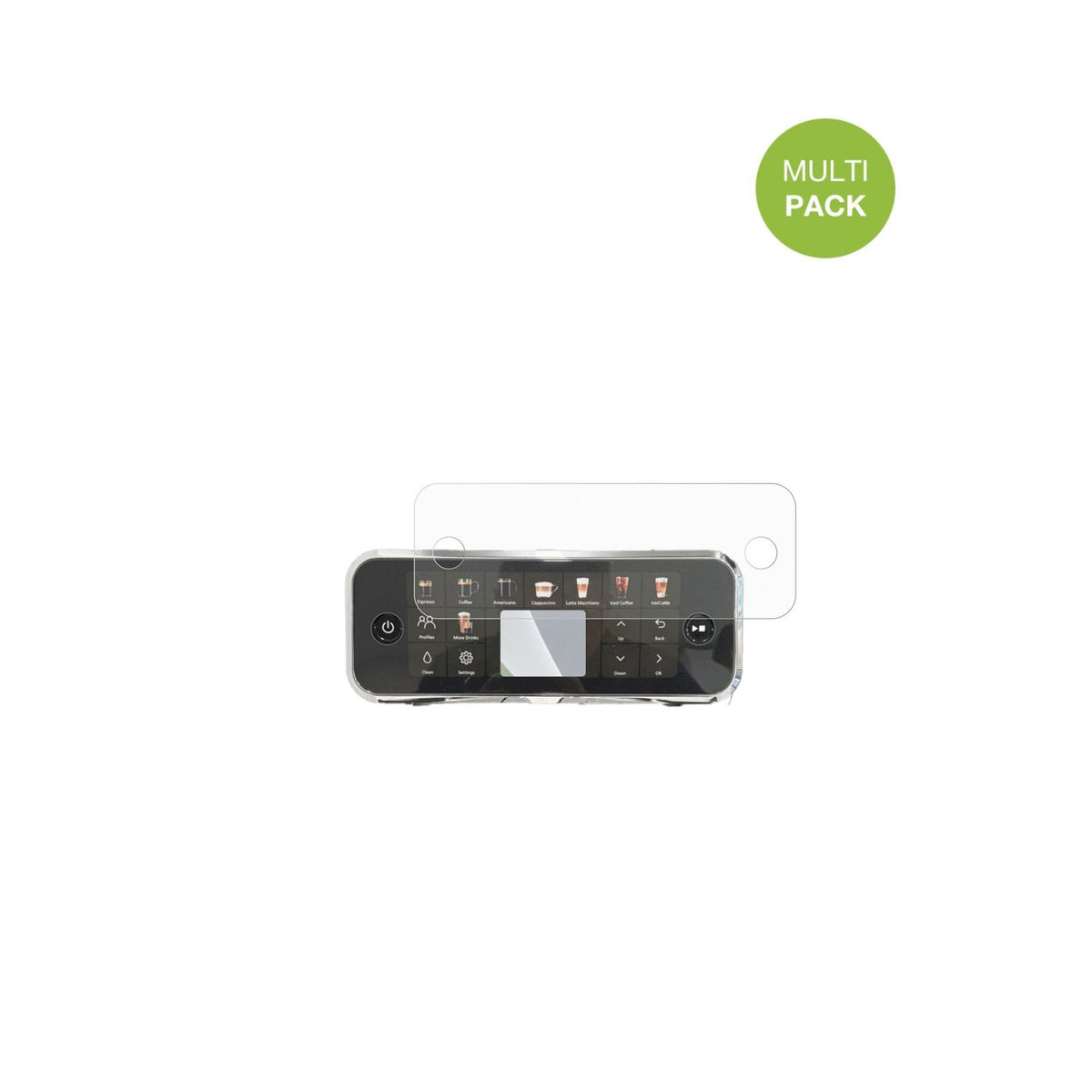 PhilipsSeries 5500 mit aufgebrachter dipos Displayschutzfolie, die lästige Fingerabdrücke minimiert