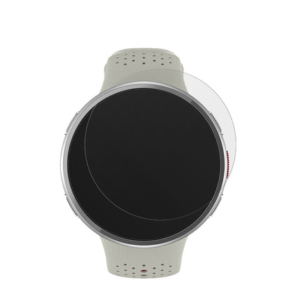 PolarPacer Pro mit aufgebrachter dipos Displayschutzfolie, die lästige Fingerabdrücke minimiert