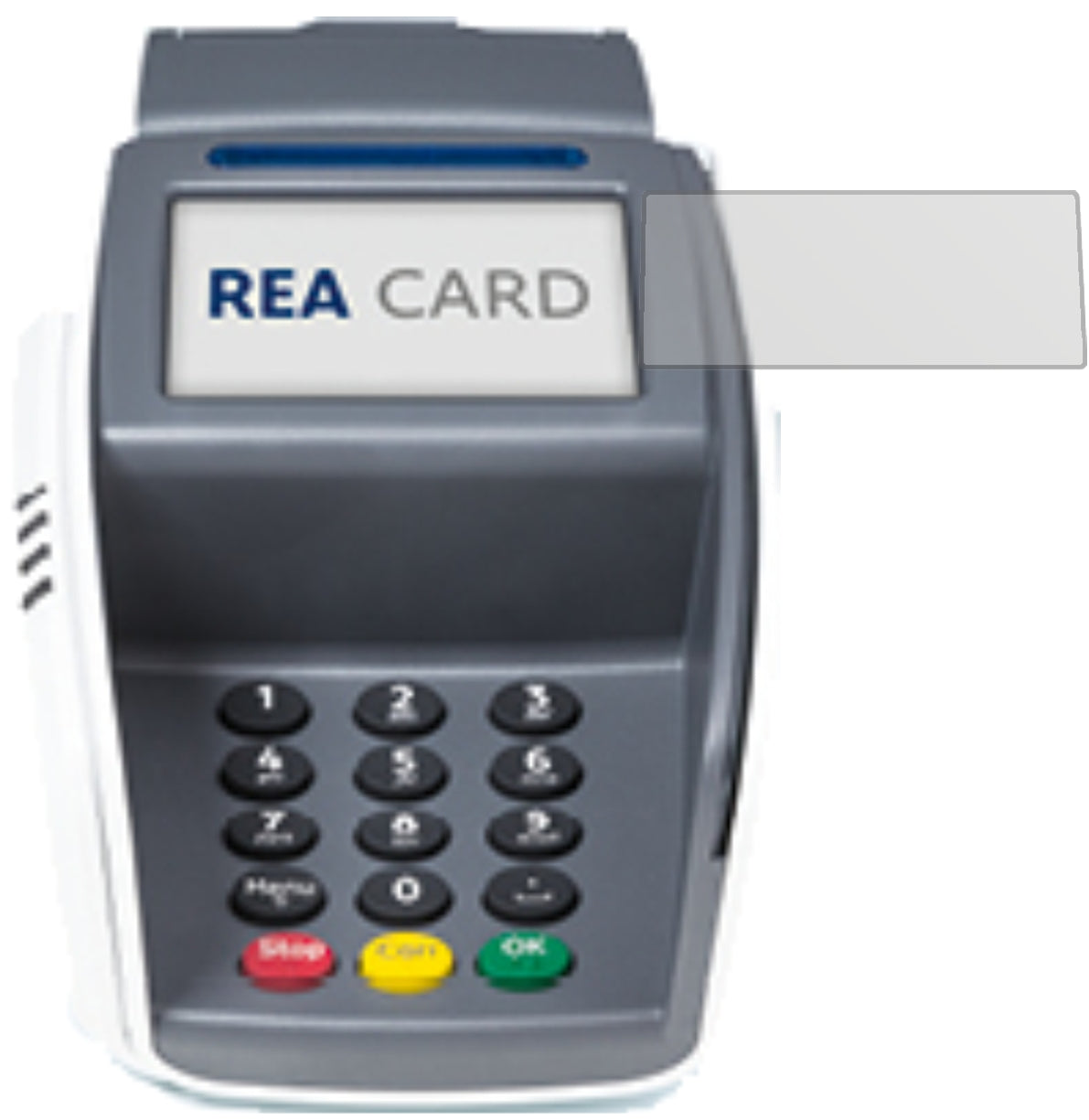 REA CARDT7 pro mit aufgebrachter dipos Displayschutzfolie, die lästige Fingerabdrücke minimiert