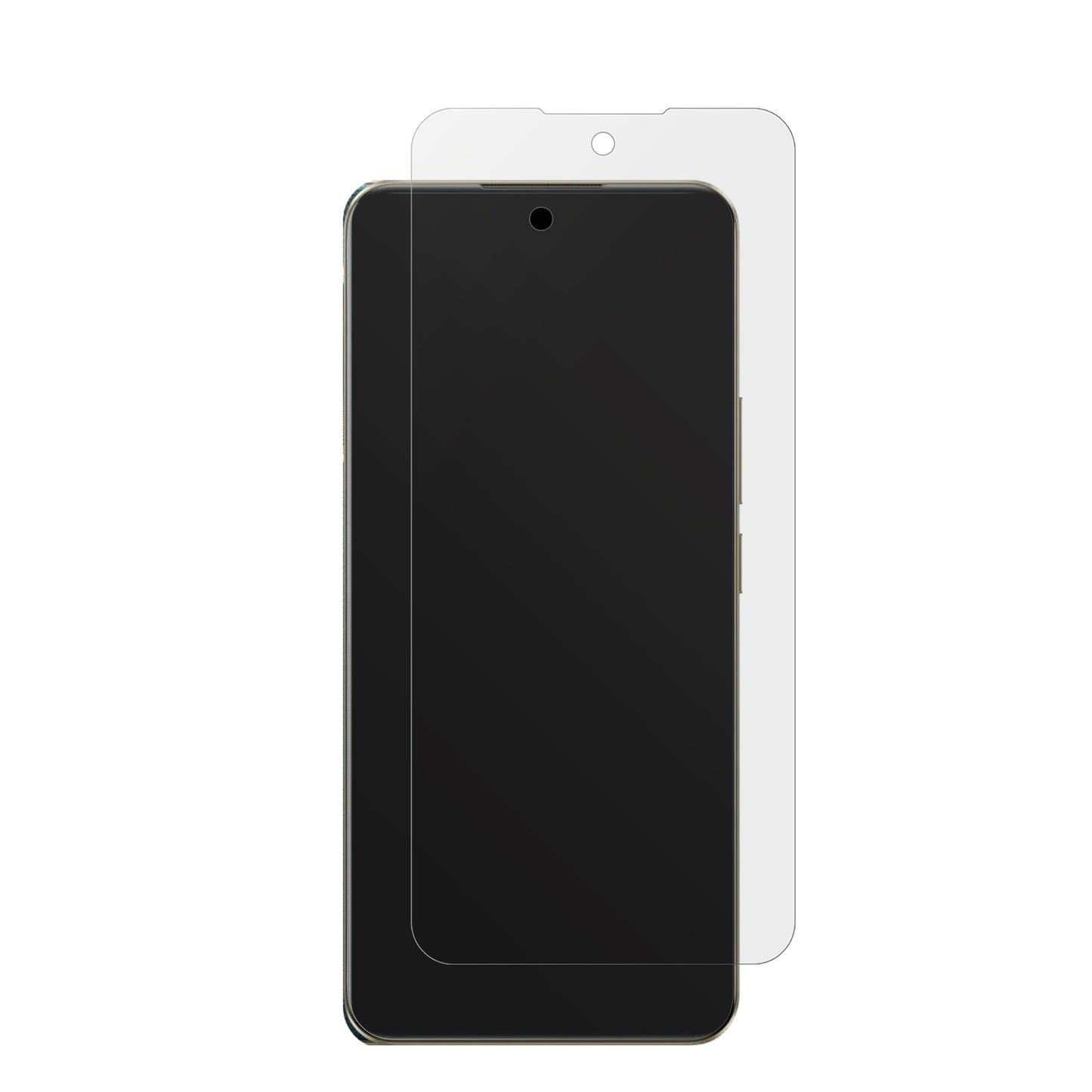 Realme13 5G mit aufgebrachter dipos Displayschutzfolie, die lästige Fingerabdrücke minimiert