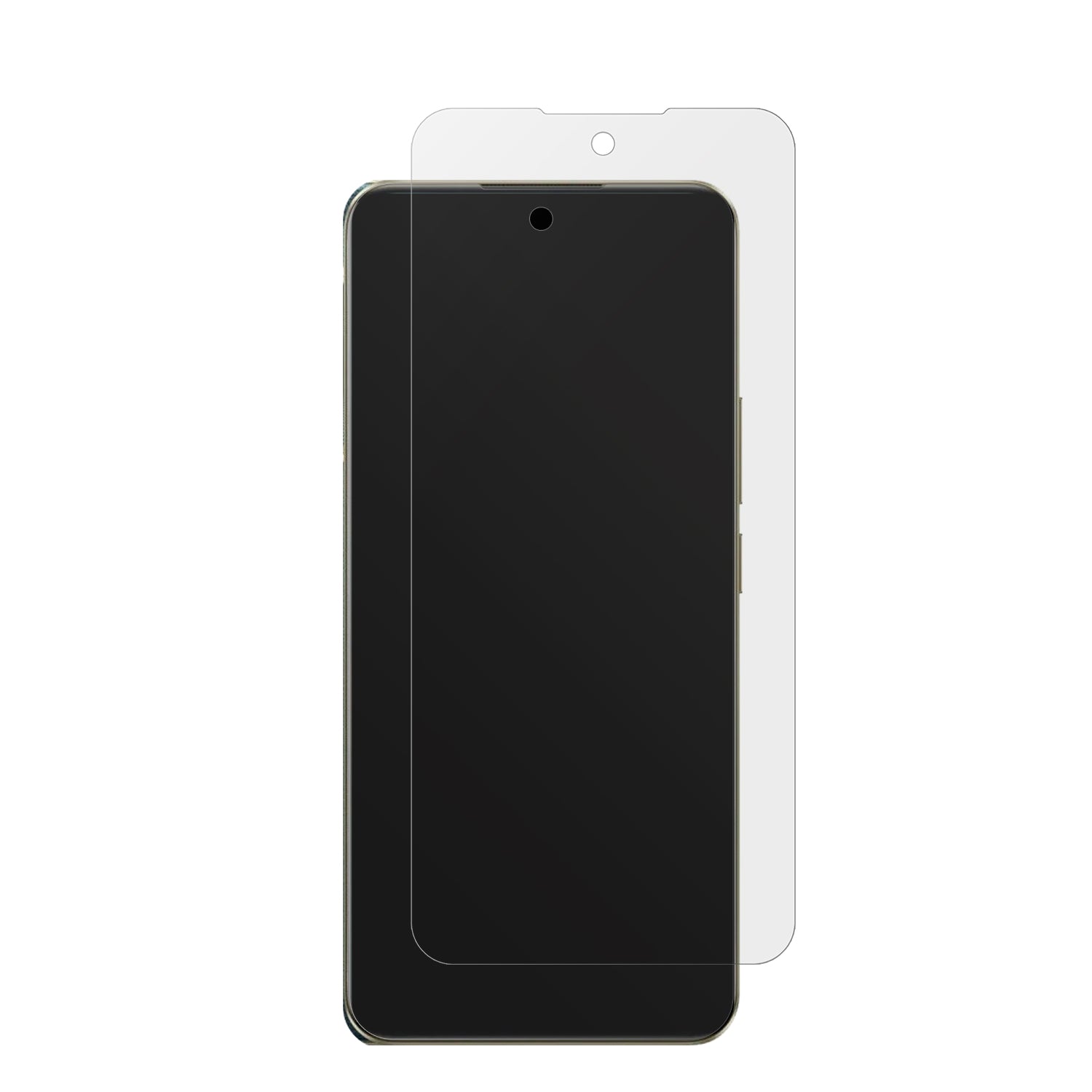 Realme13 5G mit aufgebrachter dipos Displayschutzfolie, die lästige Fingerabdrücke minimiert