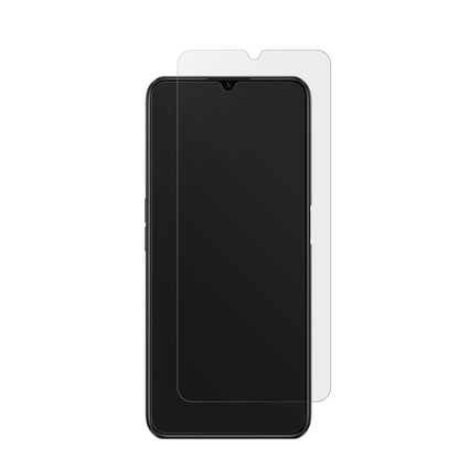 RealmeC31 mit aufgebrachter dipos Displayschutzfolie, die lästige Fingerabdrücke minimiert