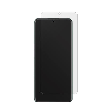 RealmeV23i mit aufgebrachter dipos Displayschutzfolie, die lästige Fingerabdrücke minimiert
