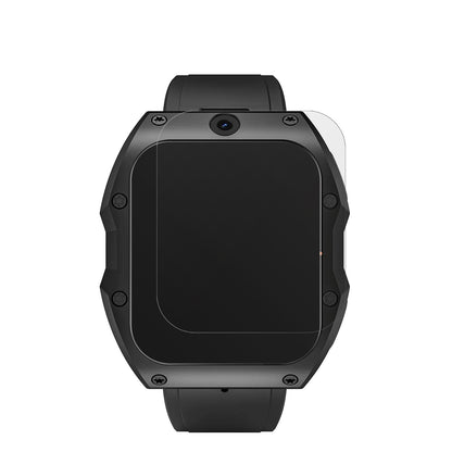 RogbidModel X Smartwatch mit aufgebrachter dipos Displayschutzfolie, die lästige Fingerabdrücke minimiert