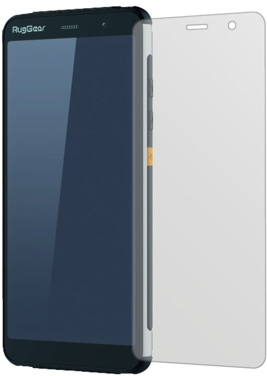 RugGearRG850 mit aufgebrachter dipos Displayschutzfolie, die lästige Fingerabdrücke minimiert