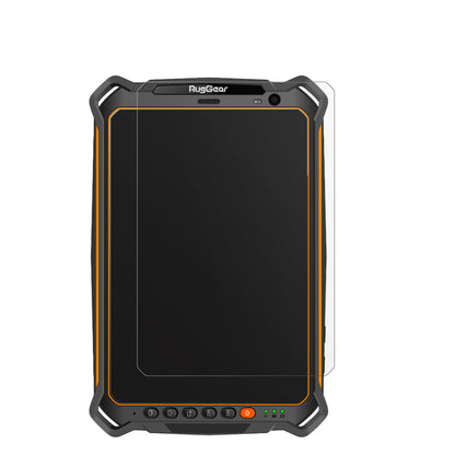 RugGearRG930i mit aufgebrachter dipos Displayschutzfolie, die lästige Fingerabdrücke minimiert