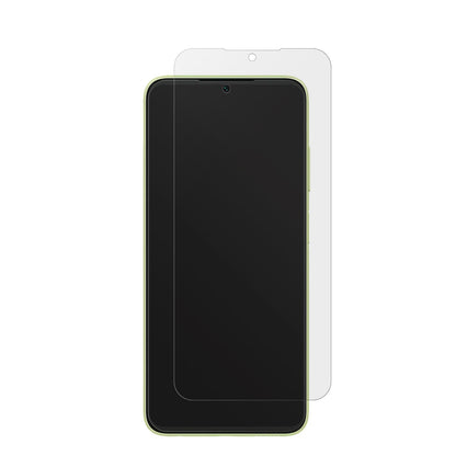 SamsungGalaxy A05s mit aufgebrachter dipos Displayschutzfolie, die lästige Fingerabdrücke minimiert