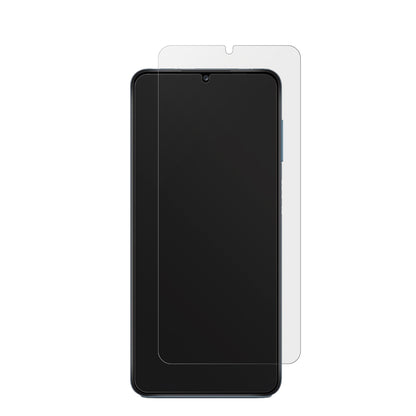 SamsungGalaxy A13 4G mit aufgebrachter dipos Displayschutzfolie, die lästige Fingerabdrücke minimiert