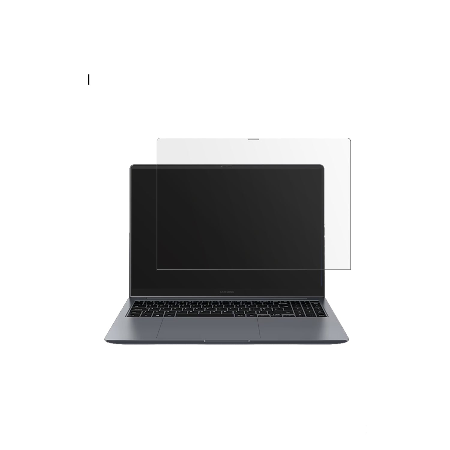 SamsungGalaxy Book 4 Pro 16 Zoll mit aufgebrachter dipos Displayschutzfolie, die lästige Fingerabdrücke minimiert