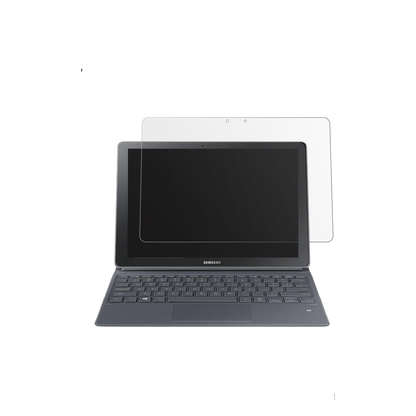 SamsungGalaxy Book W720 12 Zoll mit aufgebrachter dipos Displayschutzfolie, die lästige Fingerabdrücke minimiert