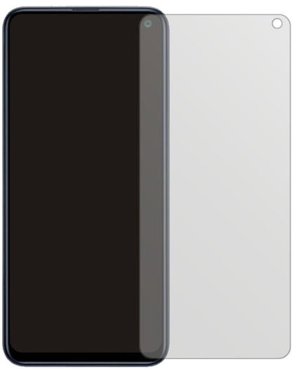 SamsungGalaxy F52 5G mit aufgebrachter dipos Displayschutzfolie, die lästige Fingerabdrücke minimiert
