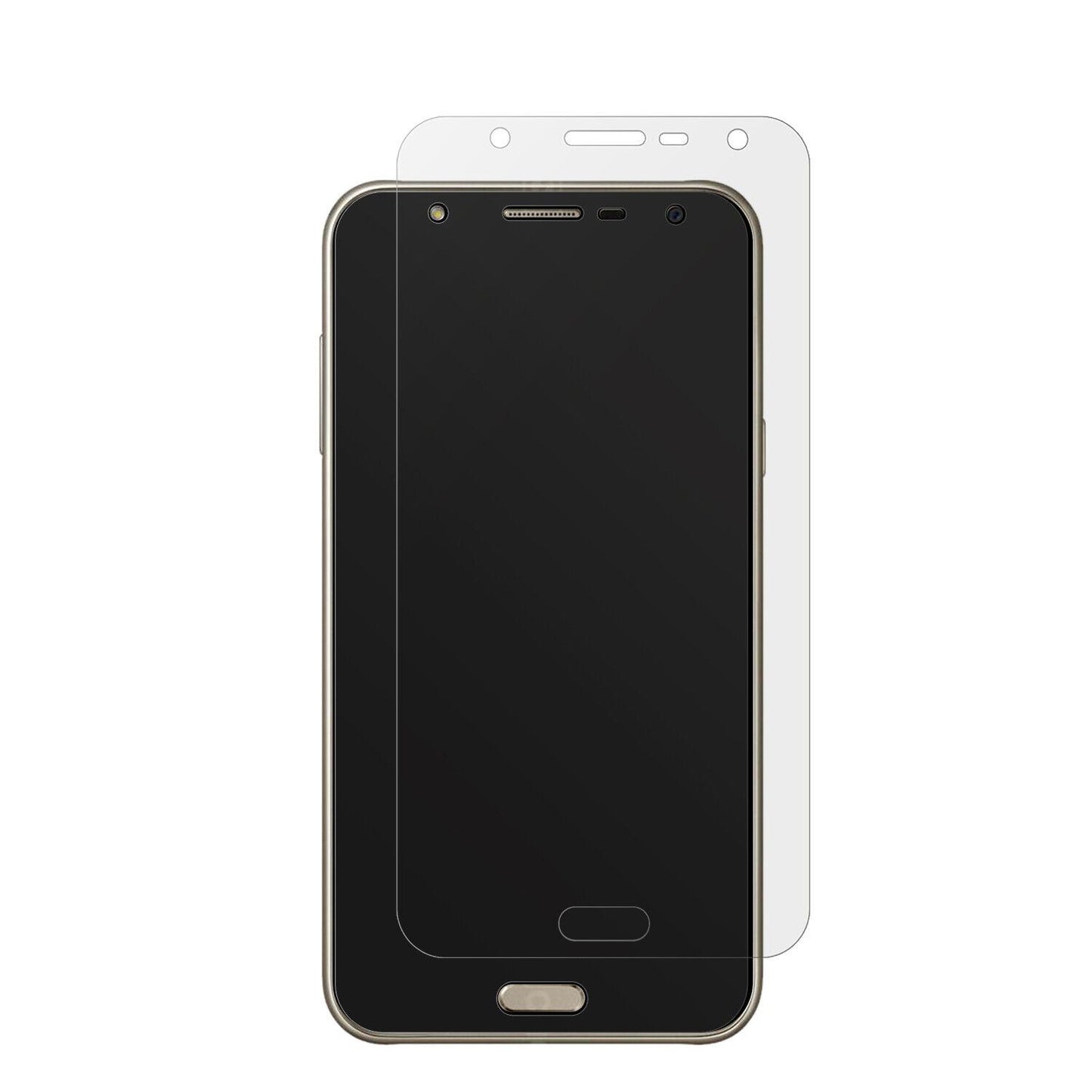 SamsungGalaxy J7 Neo mit aufgebrachter dipos Displayschutzfolie, die lästige Fingerabdrücke minimiert