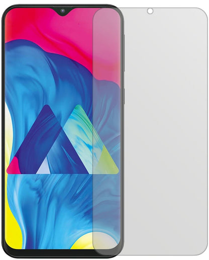 SamsungGalaxy M10 mit aufgebrachter dipos Displayschutzfolie, die lästige Fingerabdrücke minimiert