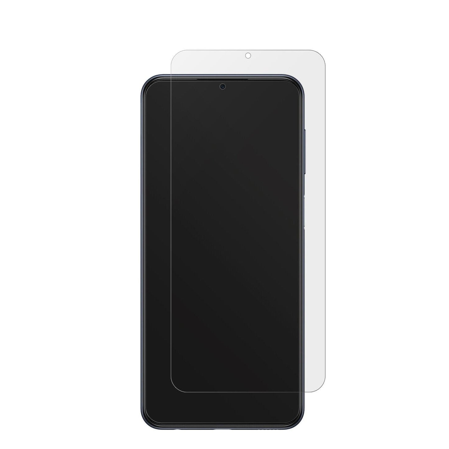 SamsungGalaxy M33 mit aufgebrachter dipos Displayschutzfolie, die lästige Fingerabdrücke minimiert