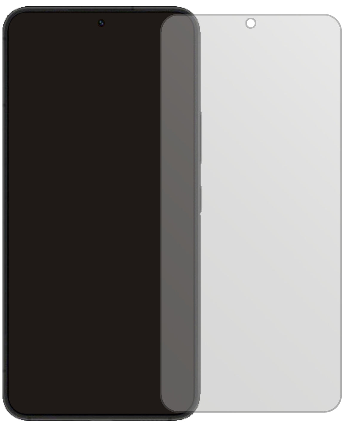 SamsungGalaxy S22 Plus mit aufgebrachter dipos Displayschutzfolie, die lästige Fingerabdrücke minimiert