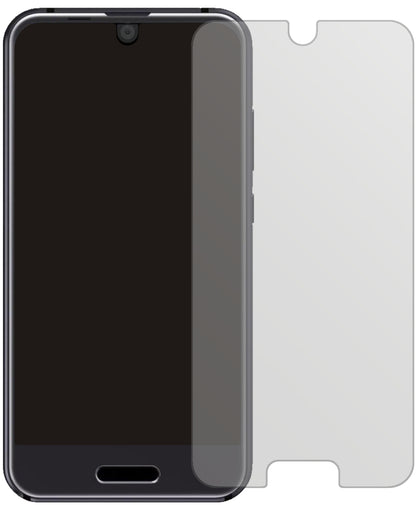 SharpAquos R Compact mit aufgebrachter dipos Displayschutzfolie, die lästige Fingerabdrücke minimiert