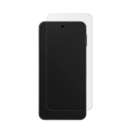 SharpAquos Sense 9 mit aufgebrachter dipos Displayschutzfolie, die lästige Fingerabdrücke minimiert