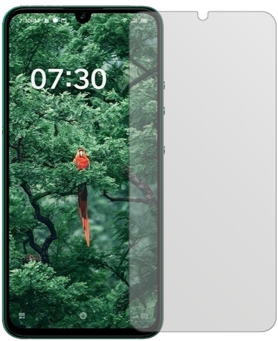 SmartisanNut Pro 3 mit aufgebrachter dipos Displayschutzfolie, die lästige Fingerabdrücke minimiert