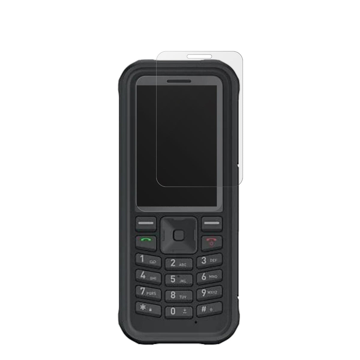 SonimXP100 mit aufgebrachter dipos Displayschutzfolie, die lästige Fingerabdrücke minimiert