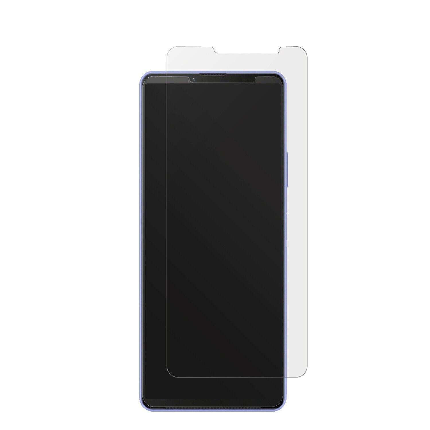 SonyXperia 10 IV mit aufgebrachter dipos Displayschutzfolie, die lästige Fingerabdrücke minimiert