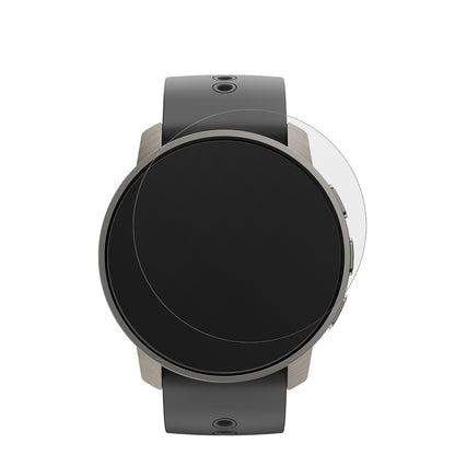 SuuntoPeak Pro mit aufgebrachter dipos Displayschutzfolie, die lästige Fingerabdrücke minimiert