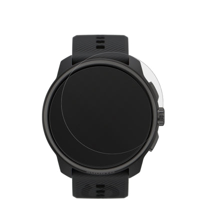 SuuntoRace mit aufgebrachter dipos Displayschutzfolie, die lästige Fingerabdrücke minimiert
