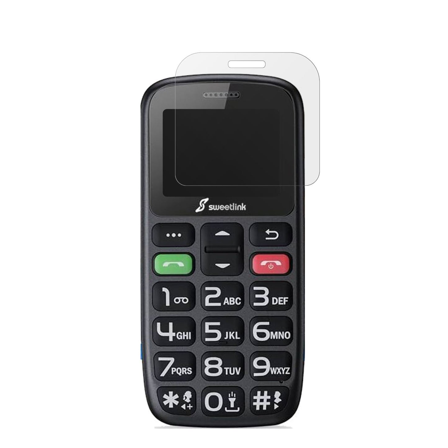 SweetLinkS2Plus mit aufgebrachter dipos Displayschutzfolie, die lästige Fingerabdrücke minimiert