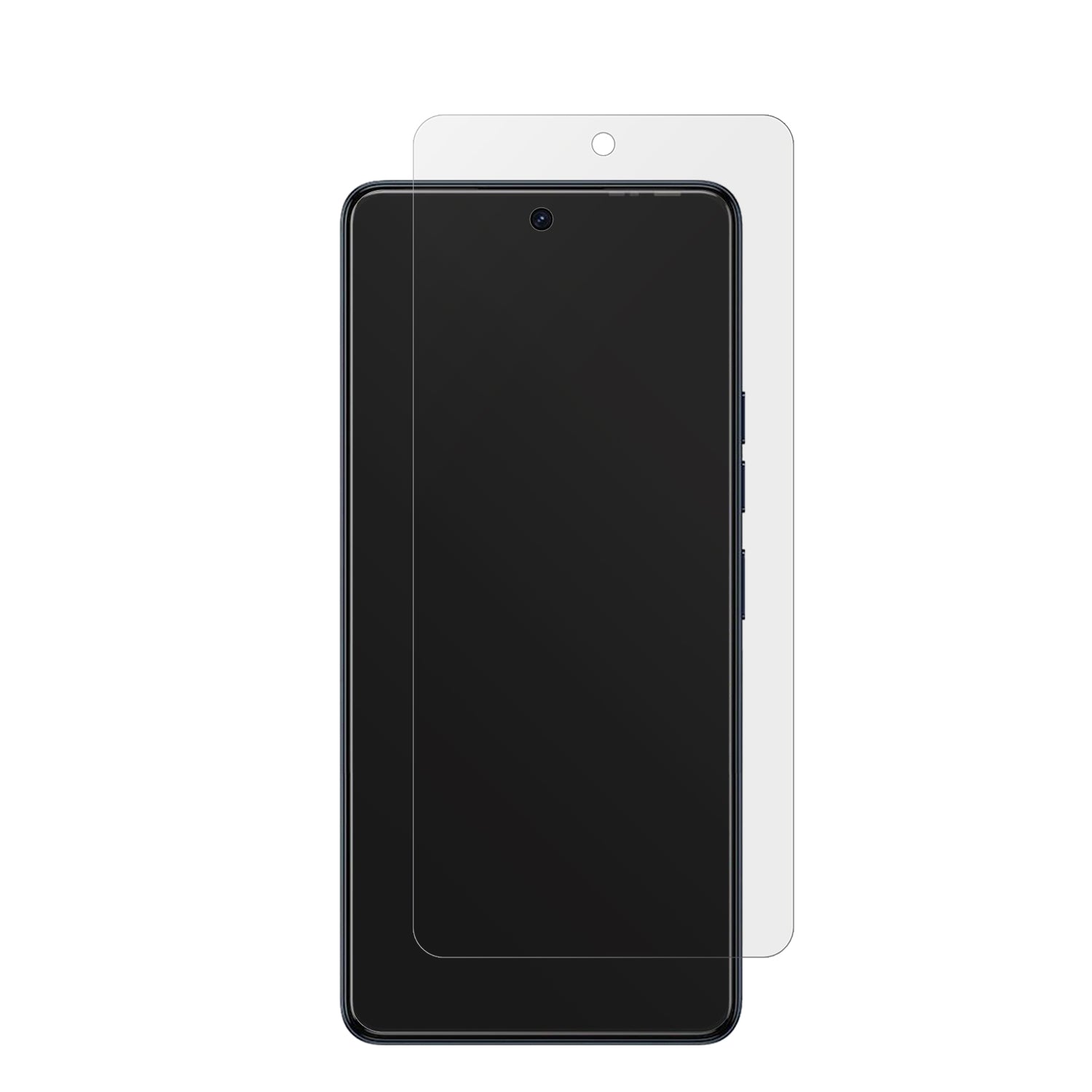 TecnoCamon 20 mit aufgebrachter dipos Displayschutzfolie, die lästige Fingerabdrücke minimiert