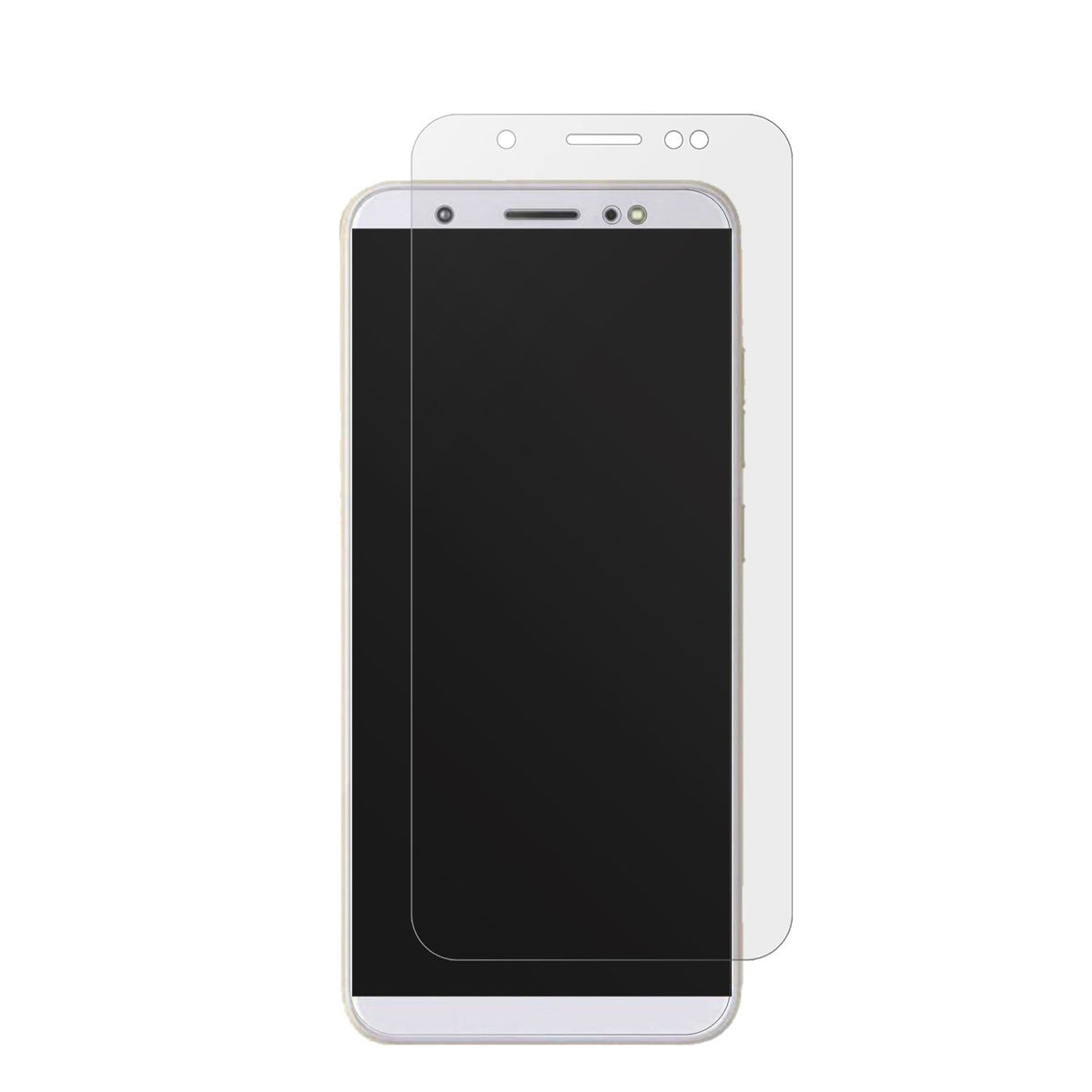TecnoCamon IN5 mit aufgebrachter dipos Displayschutzfolie, die lästige Fingerabdrücke minimiert