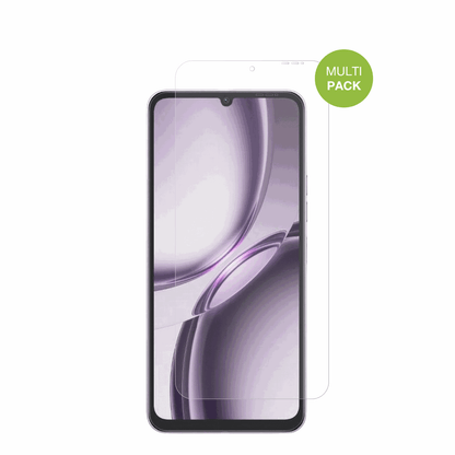 TecnoPop 20 mit aufgebrachter dipos Displayschutzfolie, die lästige Fingerabdrücke minimiert